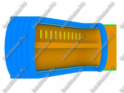 Коммерческий надувной батут "Жонглирующий клоун" 7*3.5*4.5 м