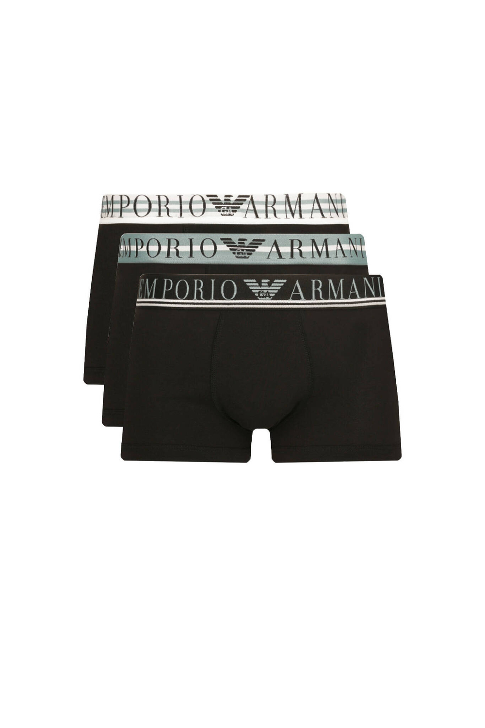 Трусики-боксеры 3шт. Emporio Armani - черный(111357 3F723)