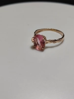 Кольцо серебро 925 пробы с бриллиантом синтетическим