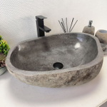Раковина из речного камня RS63502 (60*45*15) 0124