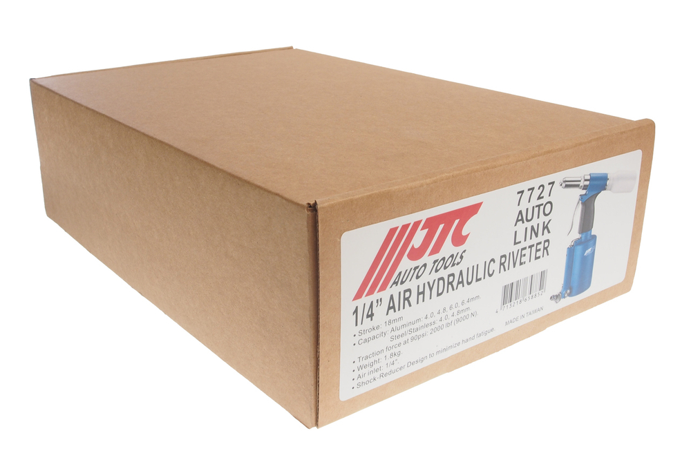 Заклепочник 1/4" пневматический усиленный,шток 18мм 90PSI 2000LBF JTC