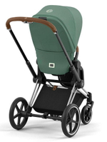 Коляска Cybex Priam IV Chrome Brown complete Cloud G Stone Grey Plus Base G 4 в 1 Leaf Green