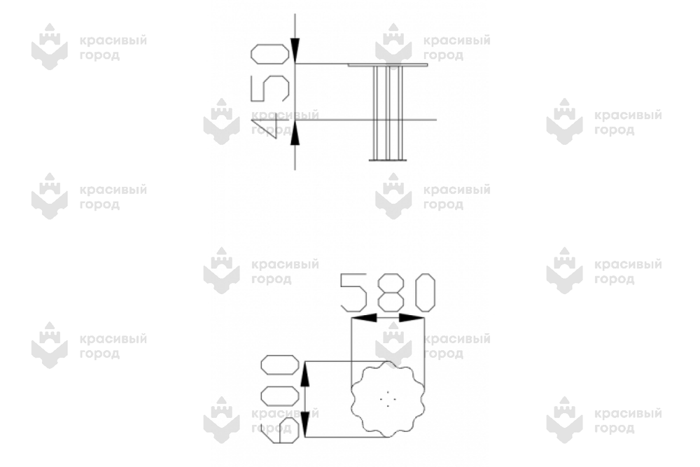 Стол для песочницы Ромашка