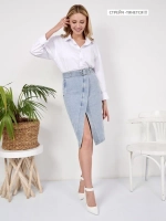 ✿ Юбка джинсовая миди с разрезом ✿