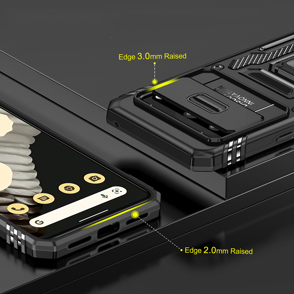 Чехол Safe Case с кольцом и защитой камеры для Google Pixel 7a