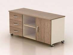К41 Модерн (М35+М58+М34) Тумба выкатная широкая 1204х520х590