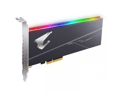 SSD накопитель Gigabyte Aorus RGB AIC 512ГБ, PCl, PCIe 3.0 x4, NVMe [GP-ASACNE2512GTTDR]