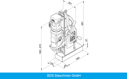 Магнитный сверлильный станок BDS MAB-1300V