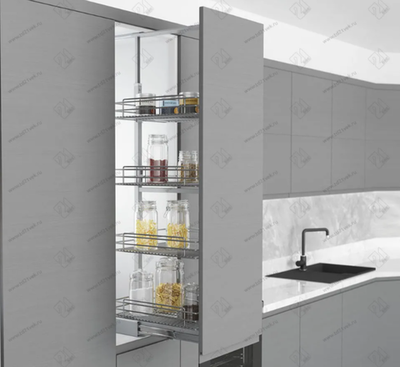 S-1820-C Шкаф-колонна в базу 350 мм, Starax, 6-ти ярусная, (280х510х1700-1850 мм)