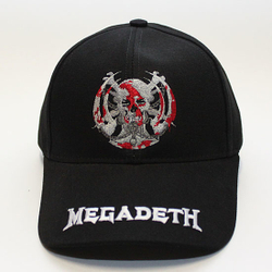 Бейсболка Megadeth белая надпись