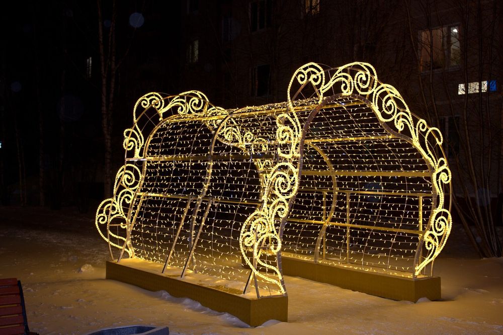 Световой тоннель "Морские волны"