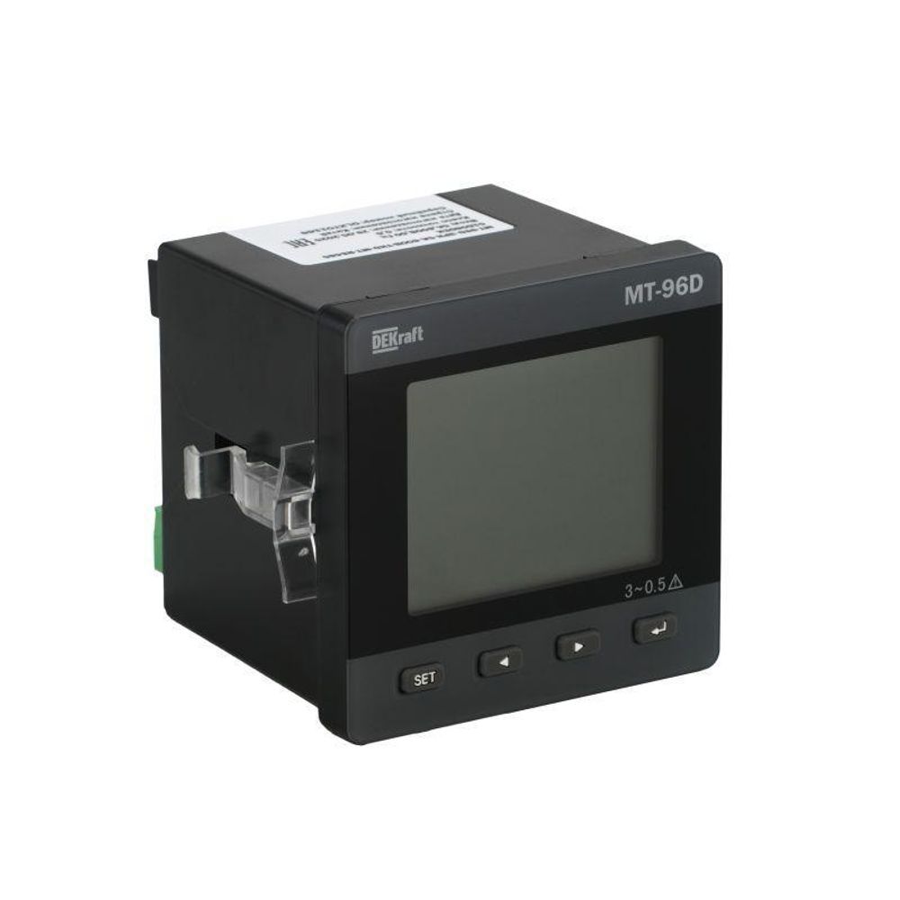 Мультиметр 96х96мм 3ф вход 600В 5А THD+multi-tariff RS485 МТ-96D DEKraft 51508DEK Мультиметр 96х96мм 3ф вход 600В 5А THD+multi-tariff RS485 МТ-96D DEKraft 51508DEK