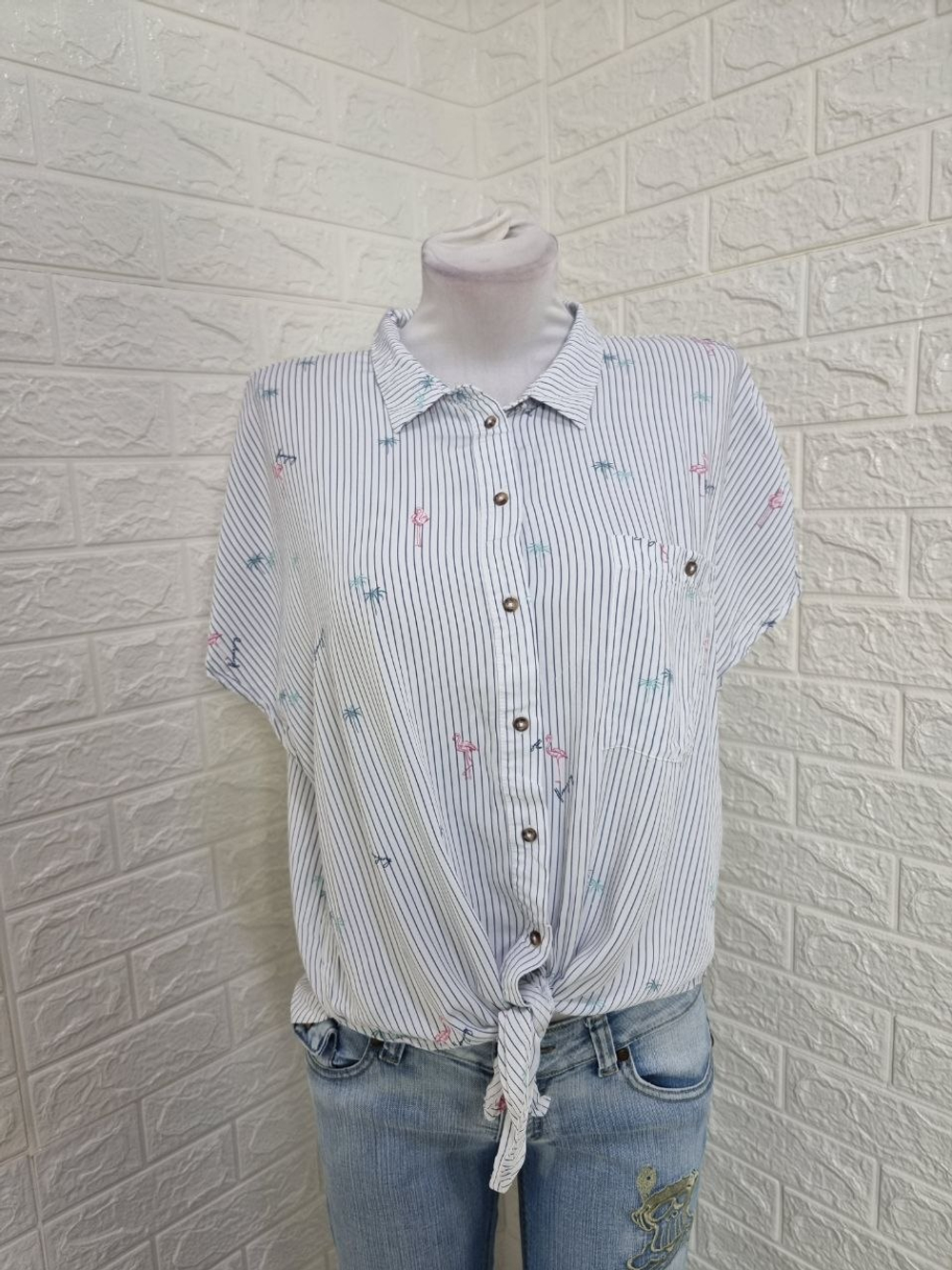 Женская блузка RESERVED свободного кроя, размер 48-50