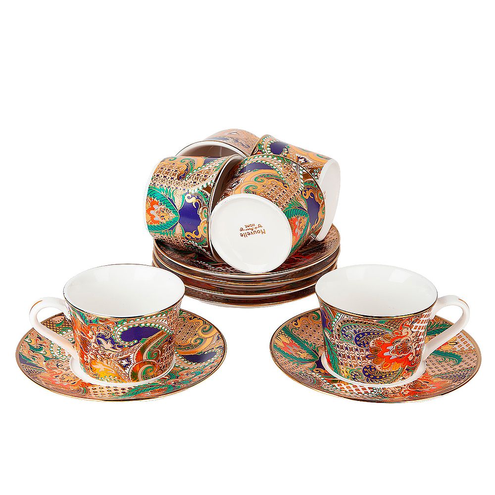 Набор чайный 12пр. "Saphir" (6 персон) v=200мл. (фарфор) (подарочная упаковка)