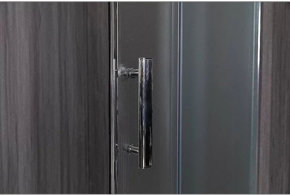 Душевой уголок Esbano ESR-8022 ESUGR8022 100x80 стекло рифленое, матовое/профиль хром