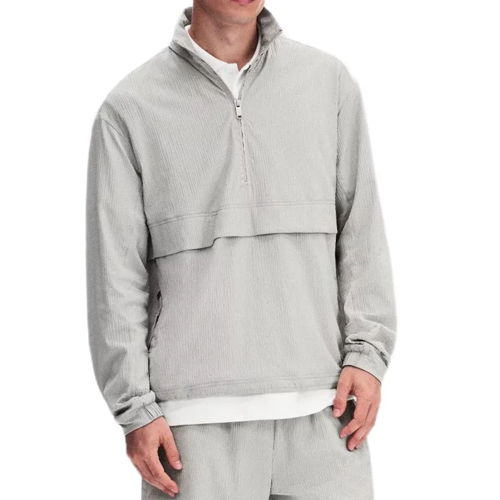 Мужская теннисная кофта On Courtside 1/2 Zip Eaze - brume
