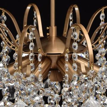 Потолочная люстра 6*Е14 232016506 бронза Жемчуг 10 MW-Light