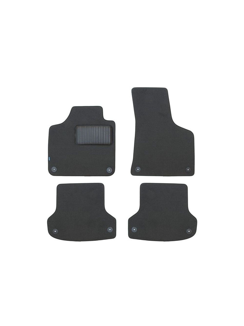 Коврики в салон для AUDI A3 5D АКПП 2008-2013, хэтчбек, 4 шт. (текстиль) KLEVER03041022110KH