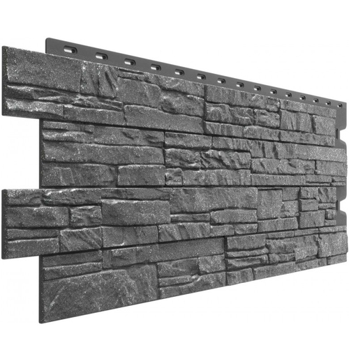 Фасадные панели (Цокольный Сайдинг) Деке Stein Антрацит