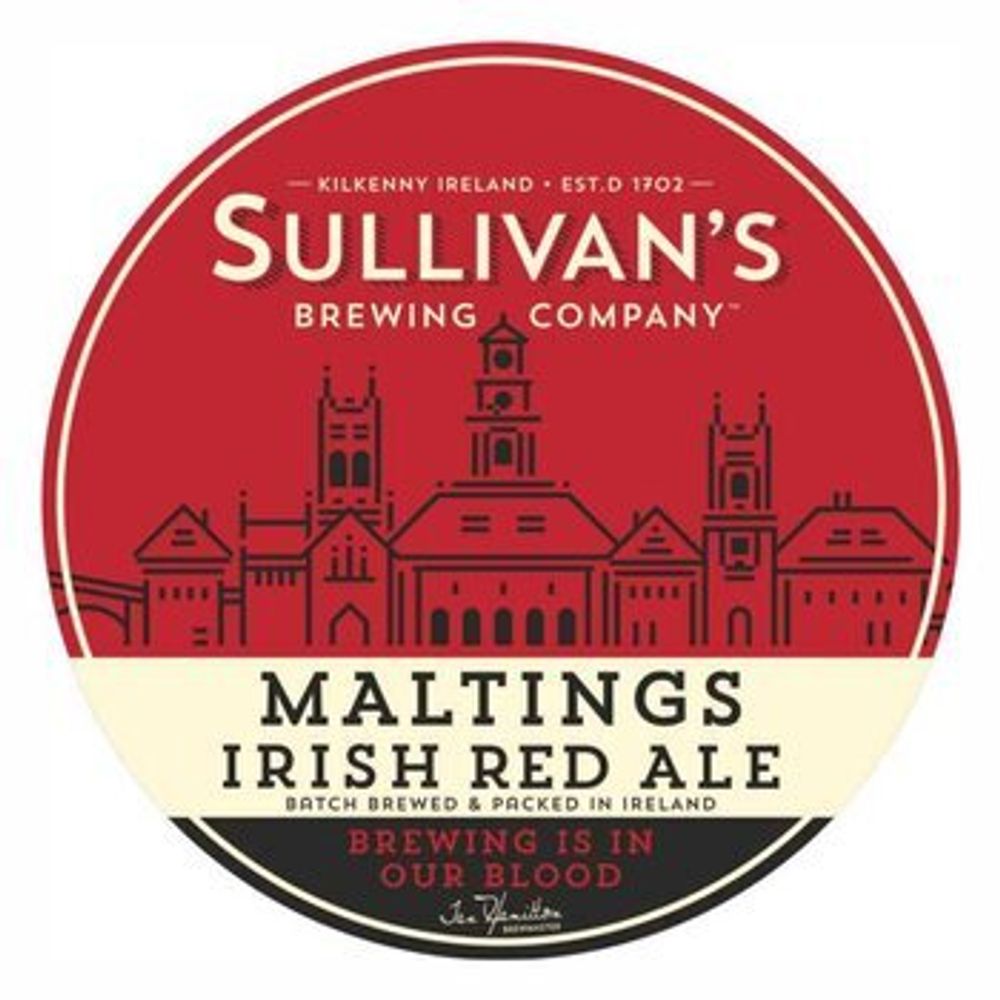 Пиво Салливанс Малтингс Айриш Эль / Sullivan&#39;s Maltings Irish Ale 30л - кег