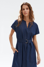 51749 Платье женское (синий в полоску)