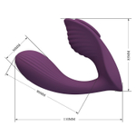 Фиолетовый вибратор в трусики Franz с управлением через приложение (Цвет: фиолетовый)