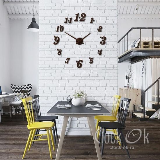 Настенные 3D часы Love Time