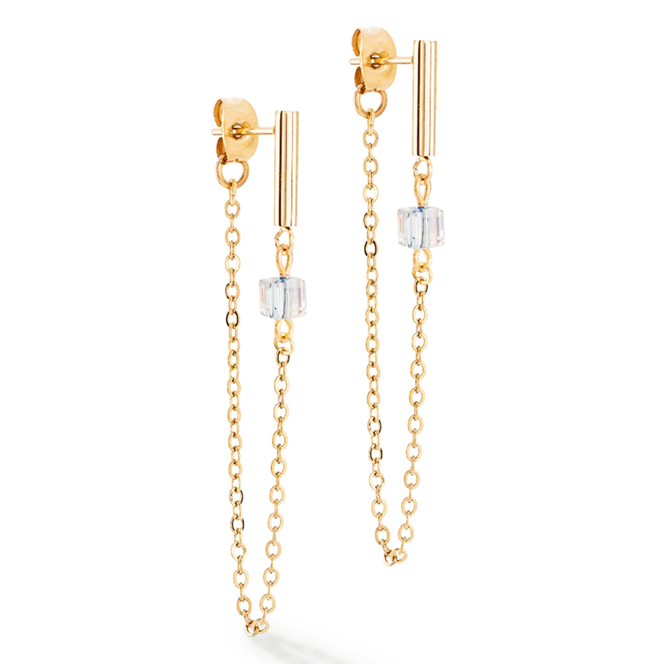 Серьги Coeur de Lion Black-Gold 5076/21-1316