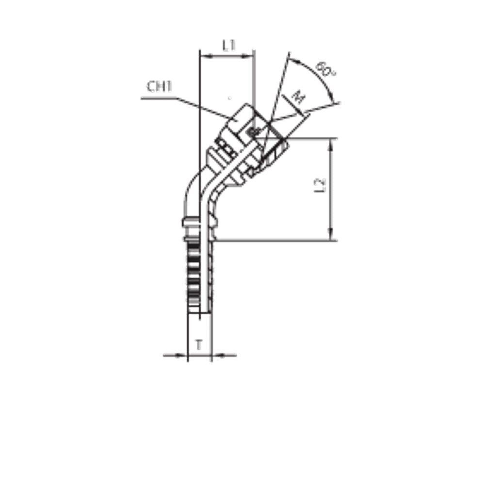 Фитинг DN 10 DKM (Г) 14x1.5 (45)
