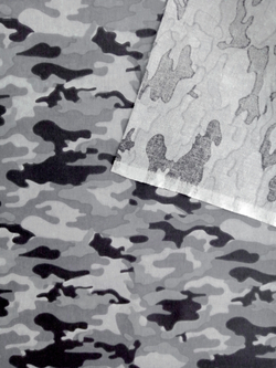 Ткань бязь плательная, рис. "Камуфляж", ширина 150 см, арт. 009
