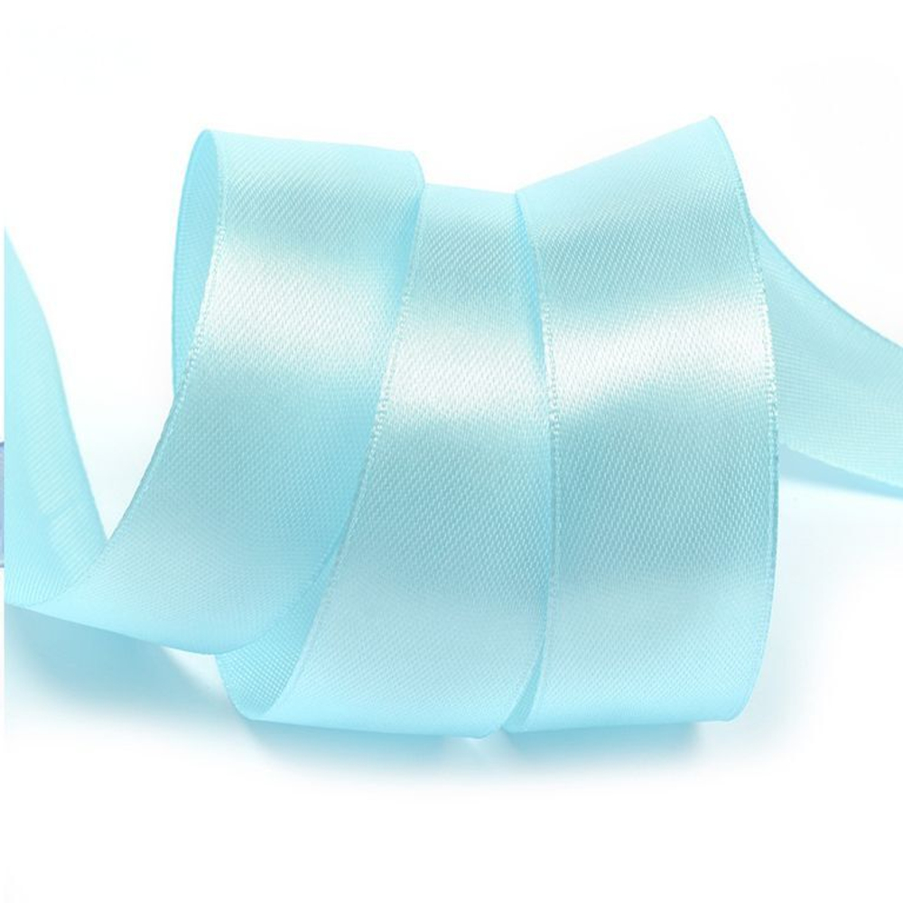 Лента атласная 25 мм (23 метра, цвет №10 Голубой)