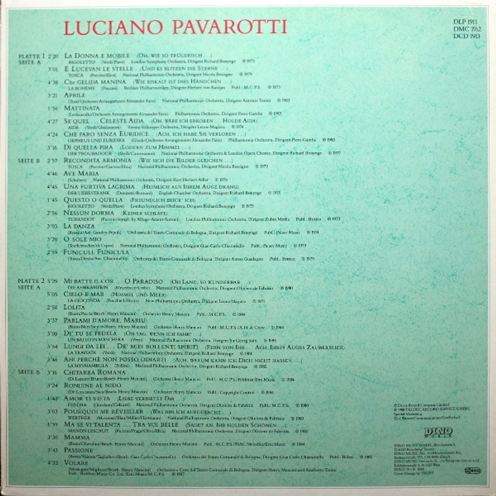 Luciano Pavarotti / Pavarottissimo - Die Collection Seiner Großen Meisterwerke (2LP)