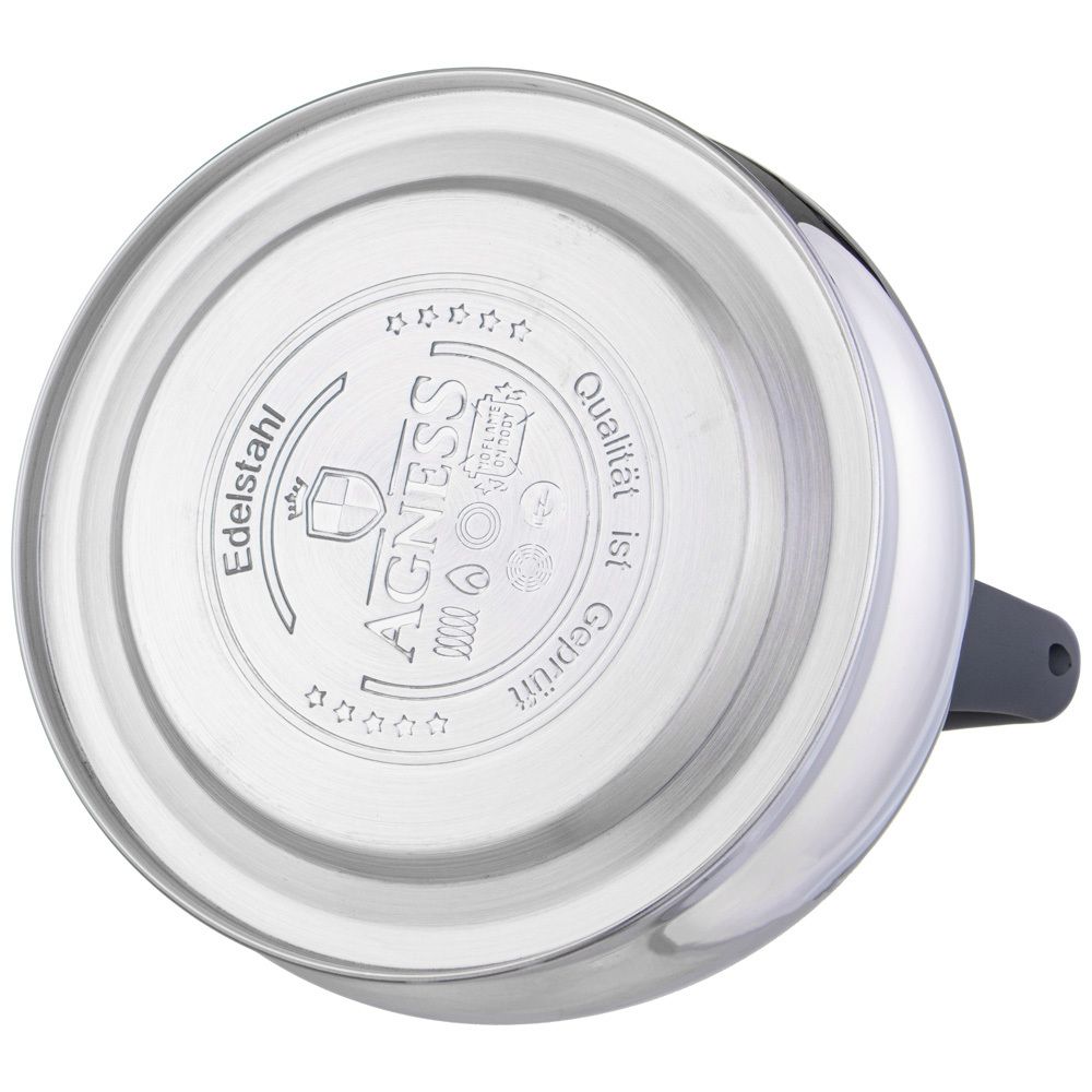 ЧАЙНИК AGNESS СО СВИСТКОМ 3,0 Л ТЕРМОАККУМУЛИРУЮЩЕЕ ДНО, ИНДУКЦИЯ