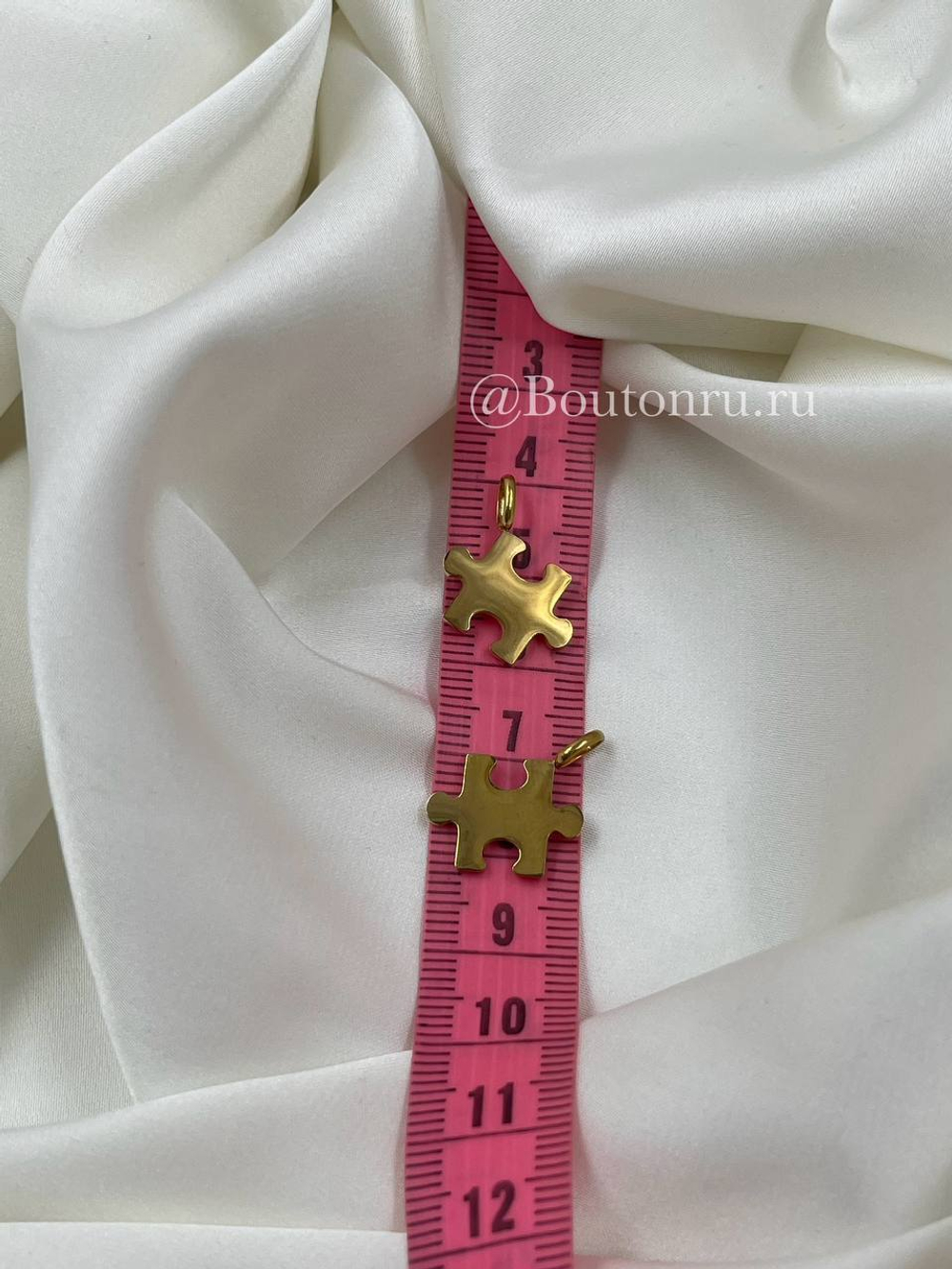 Подвеска "Пазл" золотистая