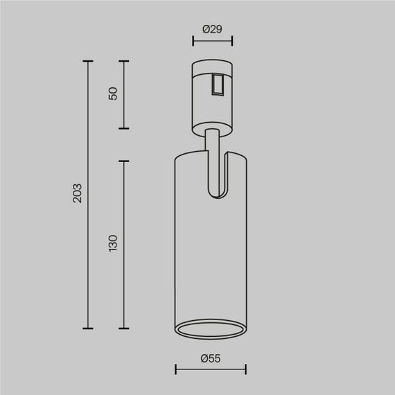 Трековый светильник Maytoni Technical Focus Led TR144-1-12W4K-W-B
