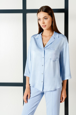 22677 Блузка женская (голубой)