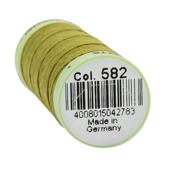 Нитки отделочные Gutermann Top Stitch 30 (30 метров), 5 кат. | 582 зеленая горчица