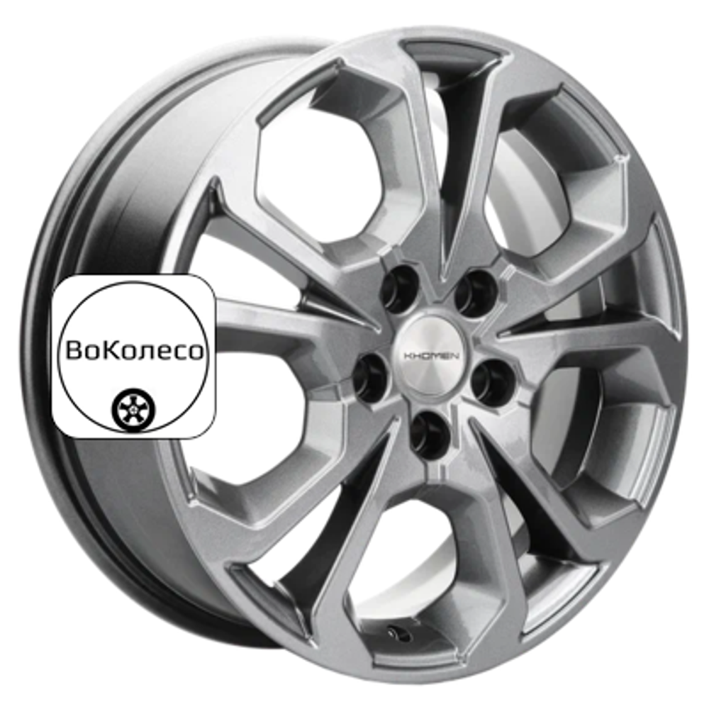 6,5x17/5x114,3 ET40 D64,1 KHW1711 (Haval F7/F7x) Gray Khomen Wheels