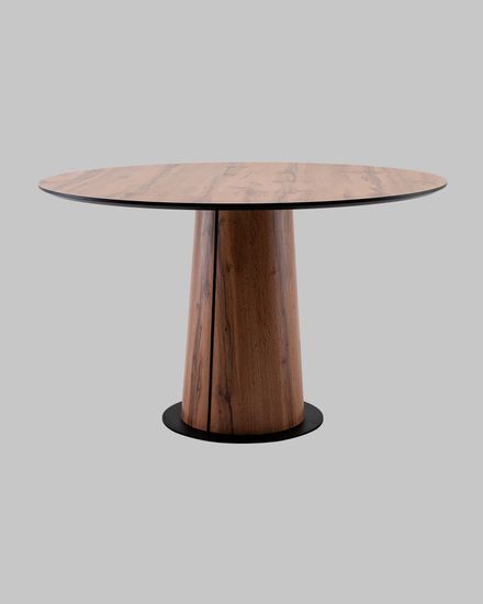 Стол круглый Пулон 120 см столешница HPL дуб вотан