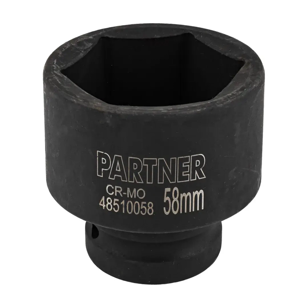 Головка ударная глубокая, 58мм (6гр) 1'' Partner PA-48510058