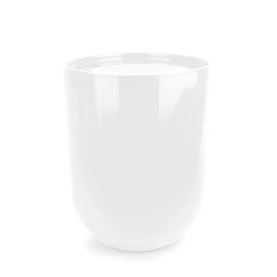 Контейнер мусорный с крышкой Step белый