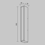 Настенный светильник (бра) Outdoor O571WL-L20B3K