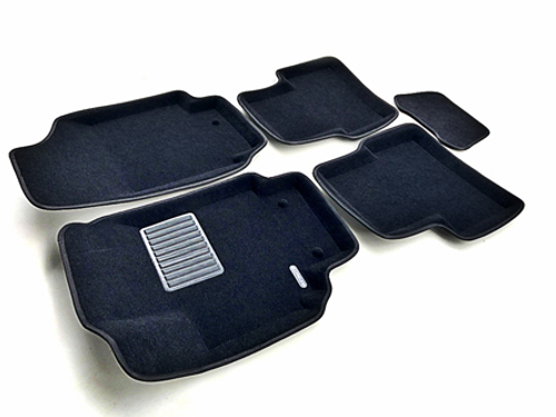 Коврики салона для HYUNDAI Creta (2016-) Euromat 3D Business черные. Арт. EMC3D-002728