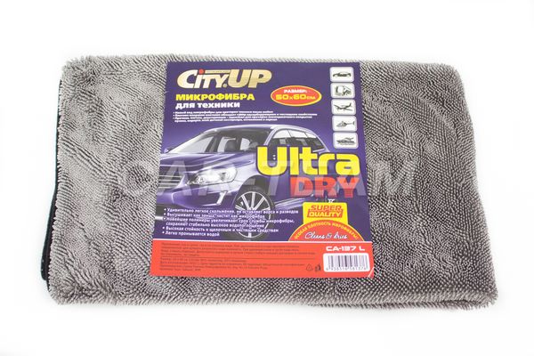Супер микрофибра "CityUP" Ultra Dry для сушки автомобилей (50*60см)