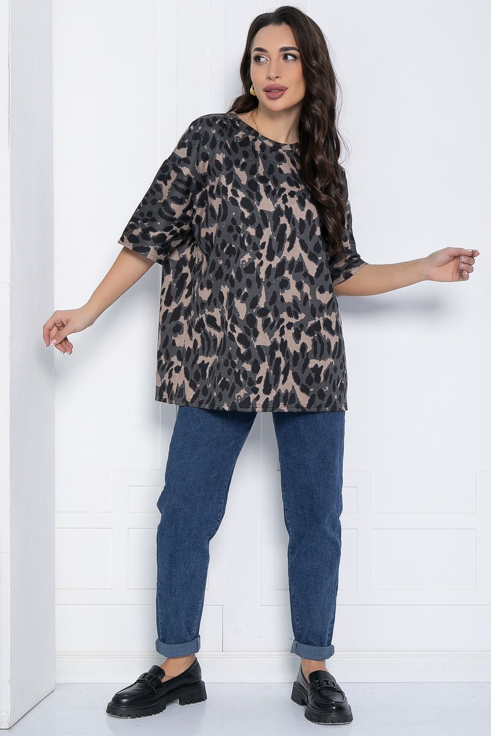 Блуза Стефано (коричневая) Б12596-20 LT Collection