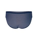 Мужские трусы слипы темно-синие с принтом DARKZONE DZN6553