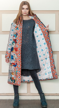 Пальто "Мифология", по мотивам фантастических существ со страниц Псалтыри Латтрелла