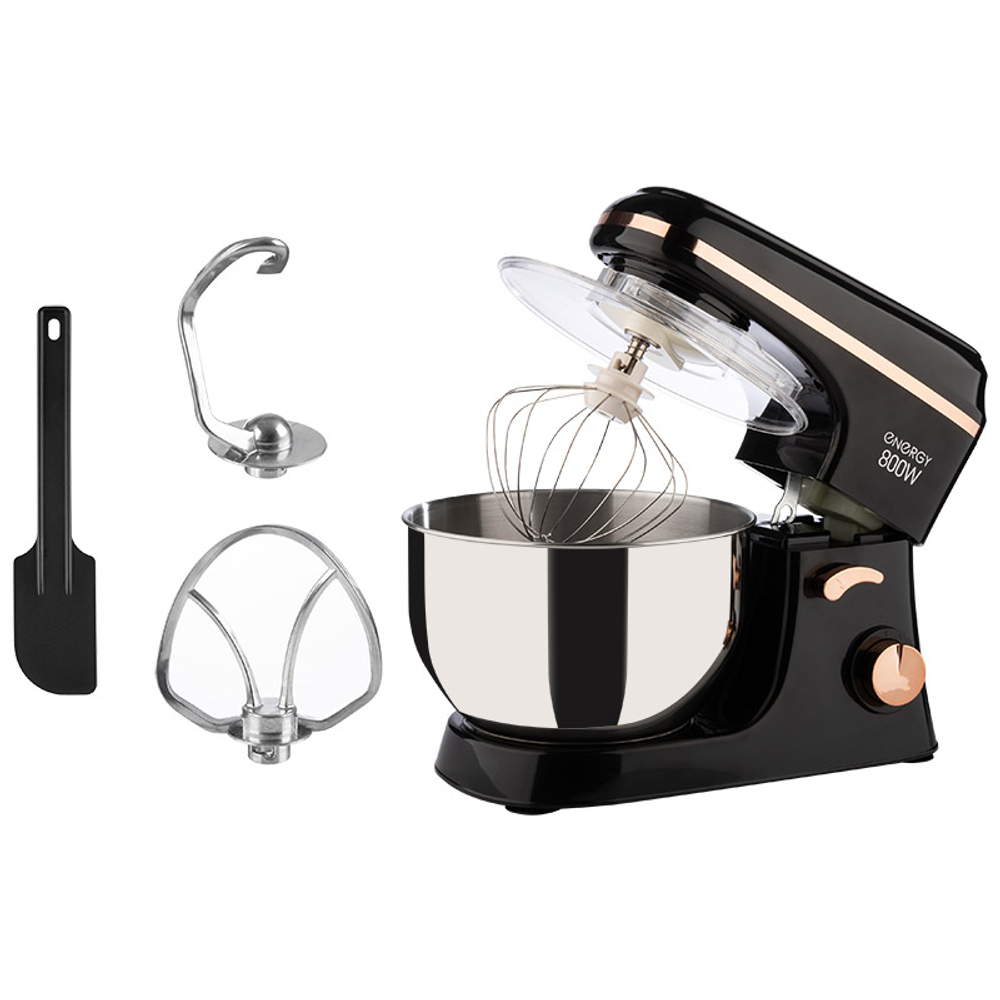 Миксер планетарный Energy (800W, 5 скоростей) черный (105475)