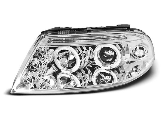 Передние фары angel eyes chrome для VW Passat B5 GP