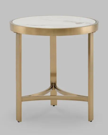 Журнальный столик Адриана 50*50 см светлая керамика